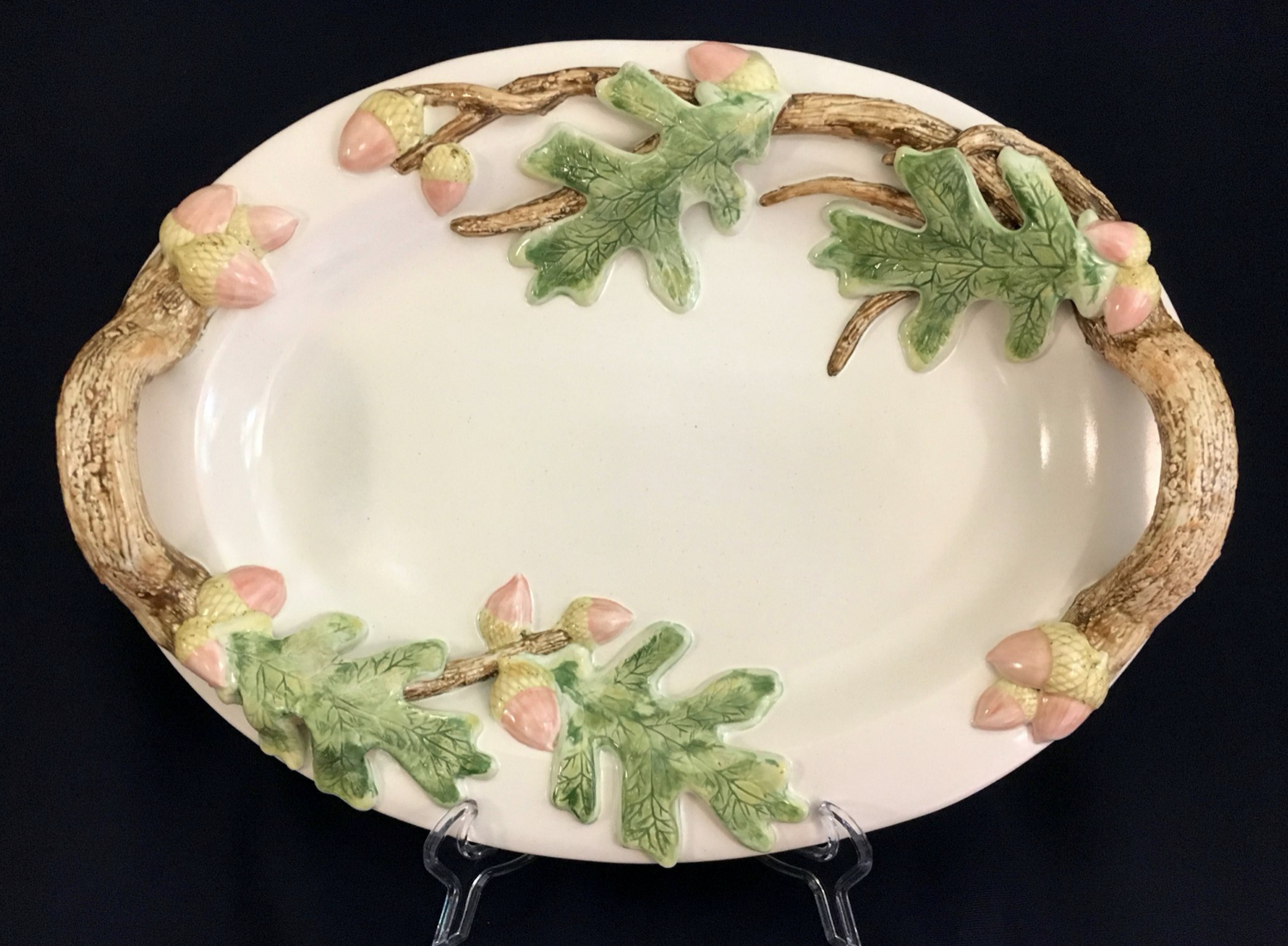 Vermont Pottery, Acorn and Leaf Platter
