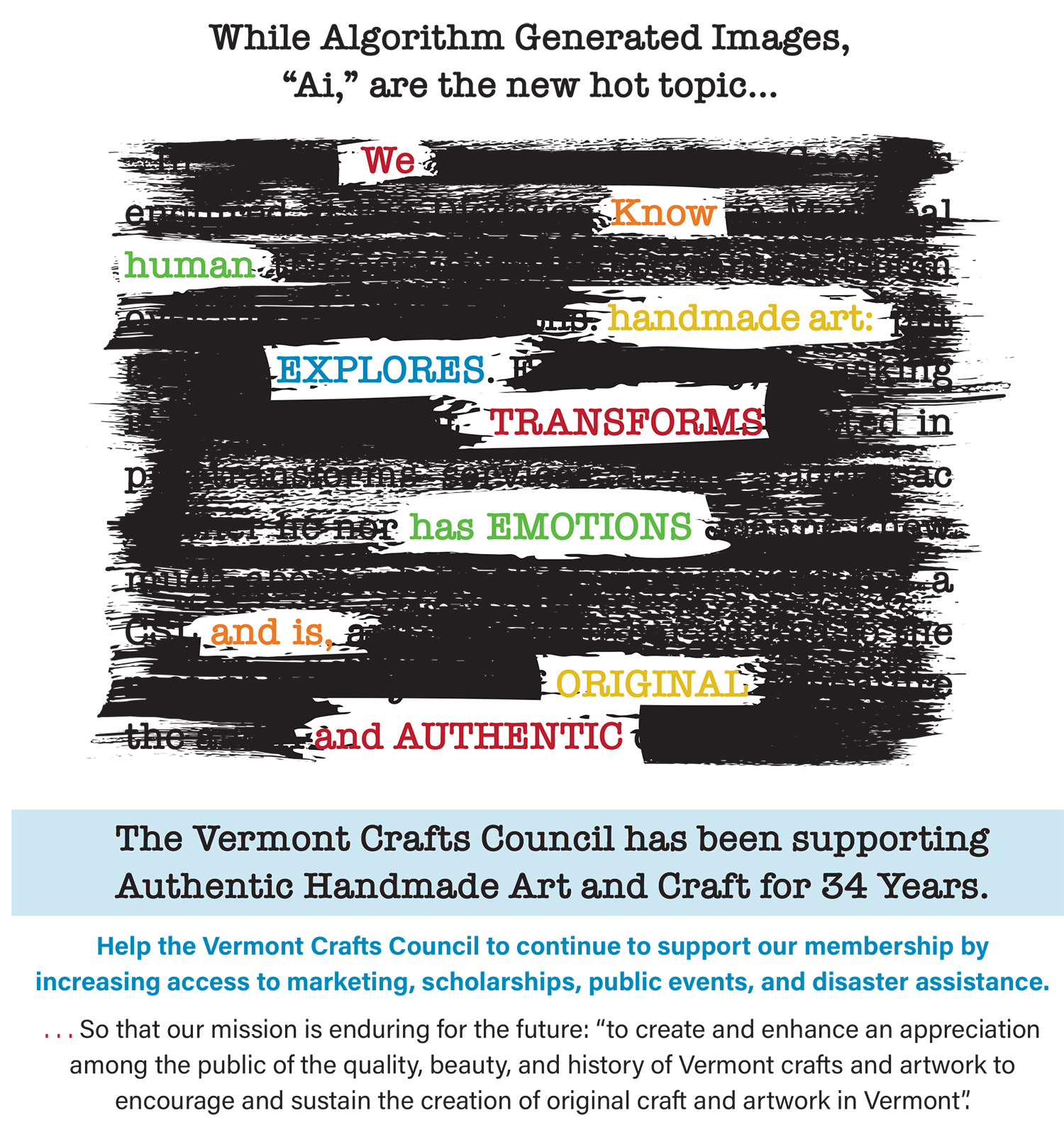 Donate Vermont Crafts Council